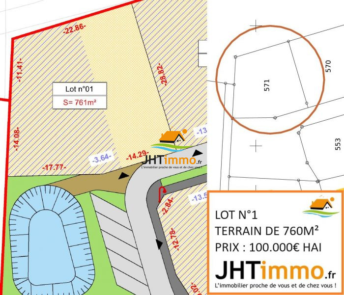 Terrain constructible à vendre, 07 a 60 ca - Phalsbourg 57370