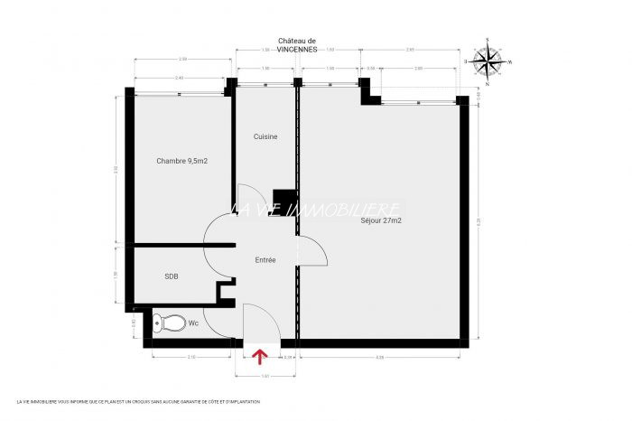 Appartement à vendre, 2 pièces - Vincennes 94300