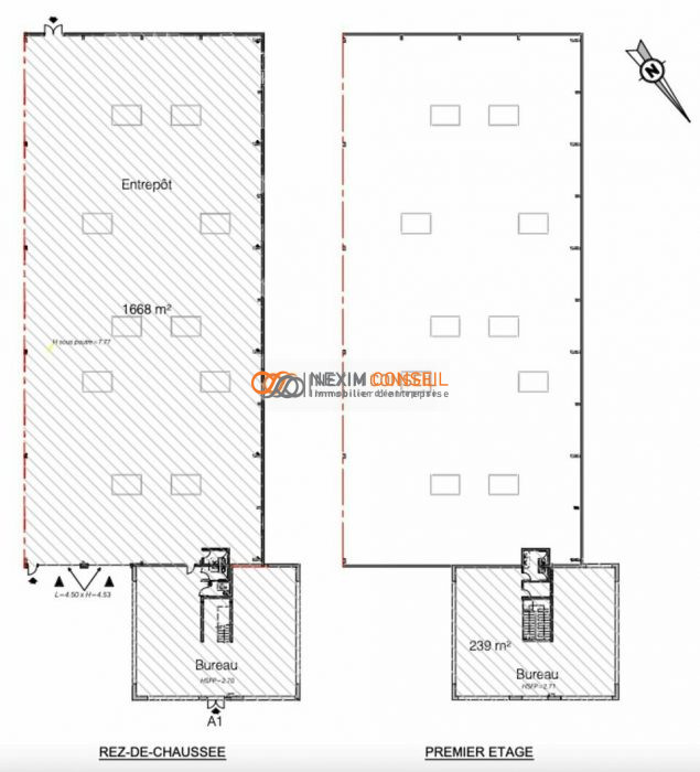Immobilier pro à louer, 3590 m² - Gennevilliers 92230