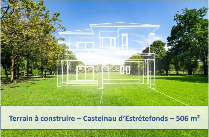 Terrain constructible à vendre, 05 a 06 ca - Castelnau-d'Estrétefonds 31620