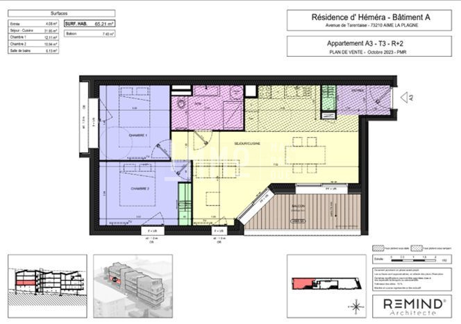 Appartement à vendre, 3 pièces - Aime-la-Plagne 73210