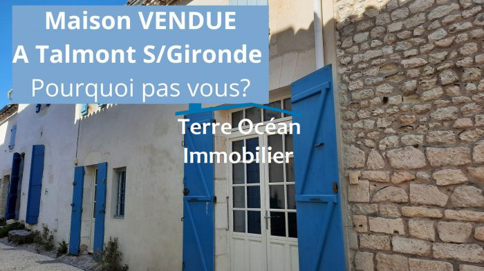 Maison à vendre, 3 pièces - Talmont-sur-Gironde 17120