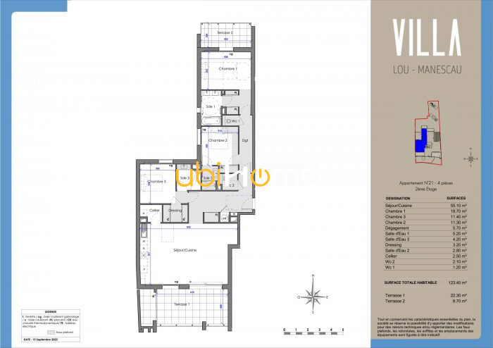 Appartement à vendre, 4 pièces - Sanary-sur-Mer 83110