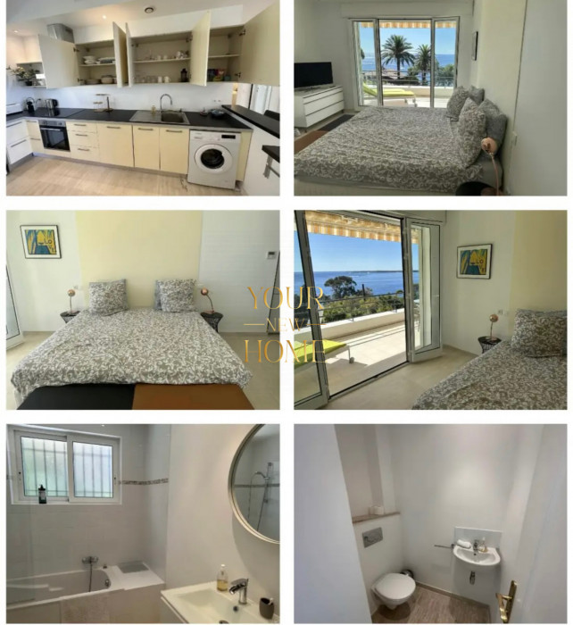 Appartement de Prestige à Cannes - 2 Chambres, 110m² avec Vue Panoramique sur la Mer, Terrasse de 40m² et Piscine Privée dans la Résidence