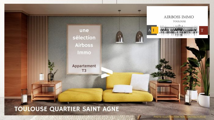 Appartement à vendre, 3 pièces - Toulouse 31400