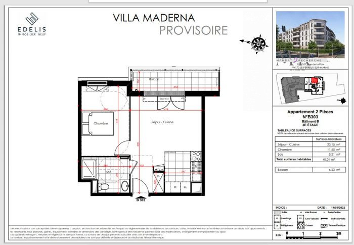 Appartement à vendre, 2 pièces - Le Perreux-sur-Marne 94170