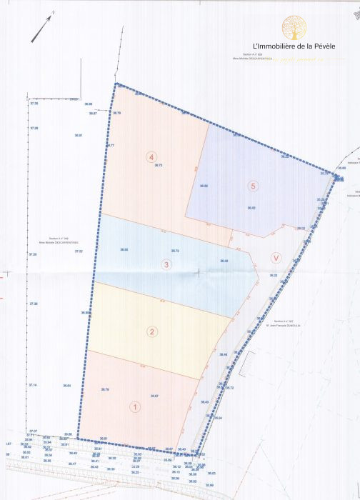 Terrain constructible à vendre, 08 a 21 ca - Mouchin 59310