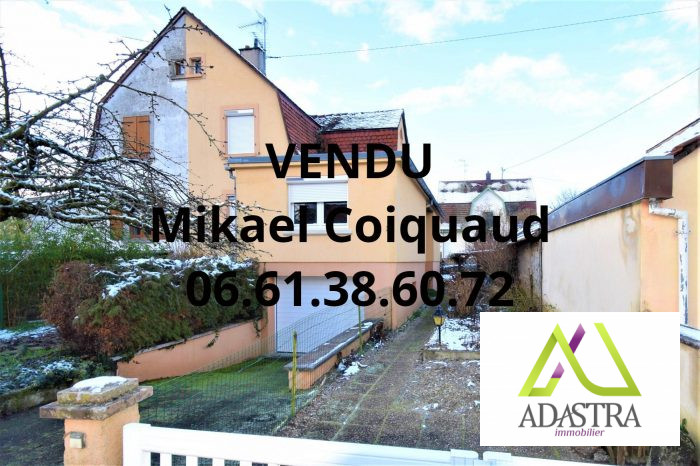 Maison mitoyenne 1 côté à vendre, 4 pièces - Bollwiller 68540