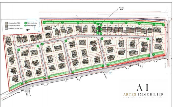 Terrain constructible à vendre, 354 m² - Pierrelatte 26700