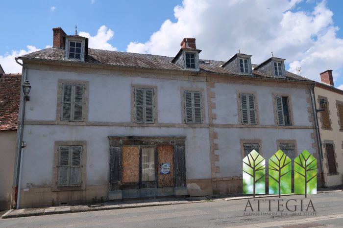 Maison mitoyenne 2 côtés à vendre, 14 pièces - Bétête 23270