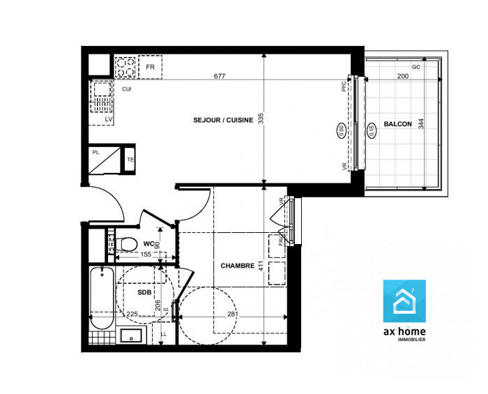 Appartement à vendre, 2 pièces - Strasbourg 67000