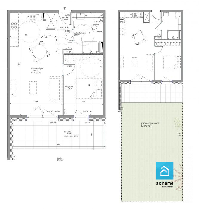 Appartement à vendre, 2 pièces - Offendorf 67850