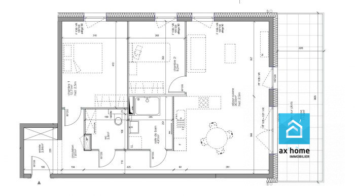 Appartement à vendre, 3 pièces - Offendorf 67850