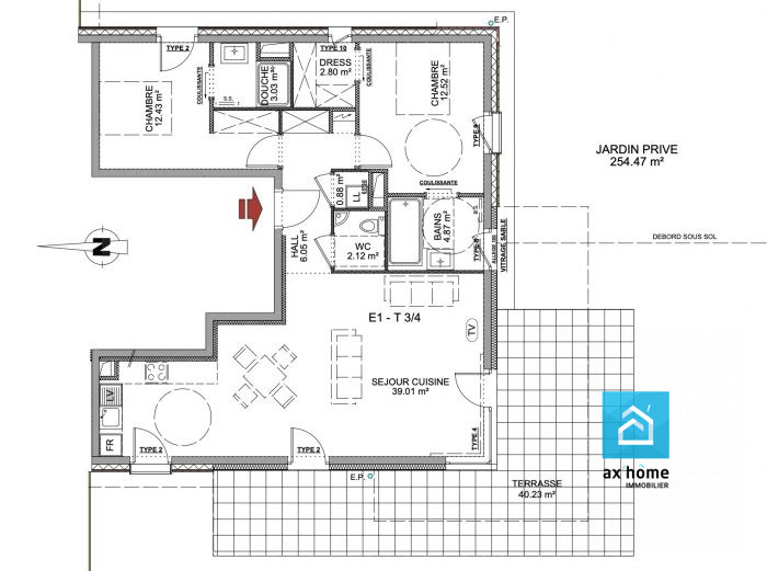 Appartement à vendre, 4 pièces - Eckbolsheim 67201