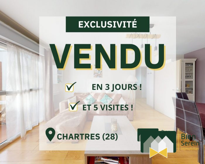 Appartement à vendre, 2 pièces - Chartres 28000