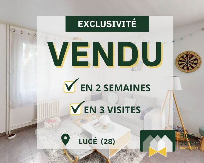 Appartement à vendre, 2 pièces - Lucé 28110