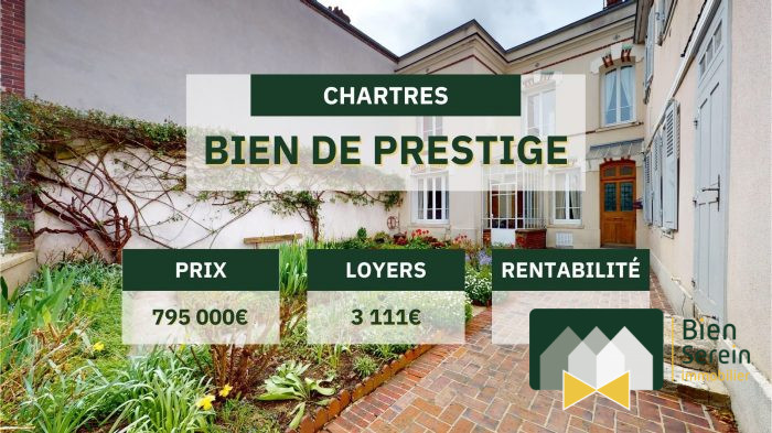 Immeuble à vendre, 284 m² - Chartres 28000