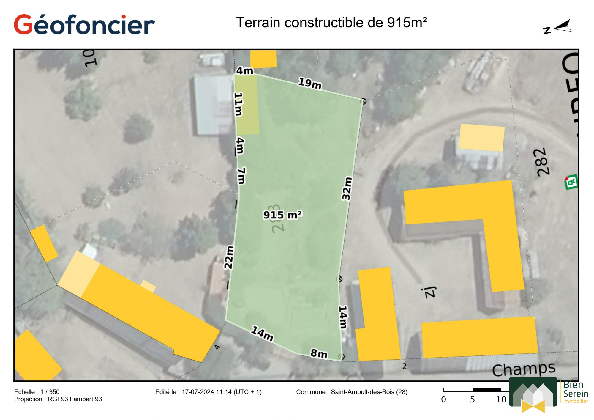 Vente Terrain SAINT-ARNOULT-DES-BOIS 28190 Eure et Loir FRANCE