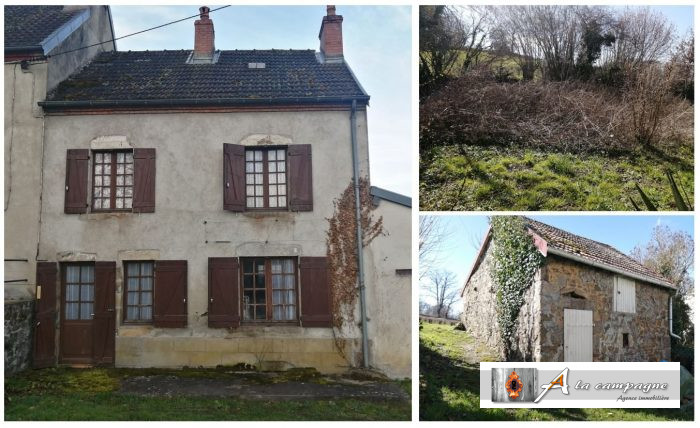 Semi-detached house 2 sides for sale, 3 rooms - Marcillat-en-Combraille 03420