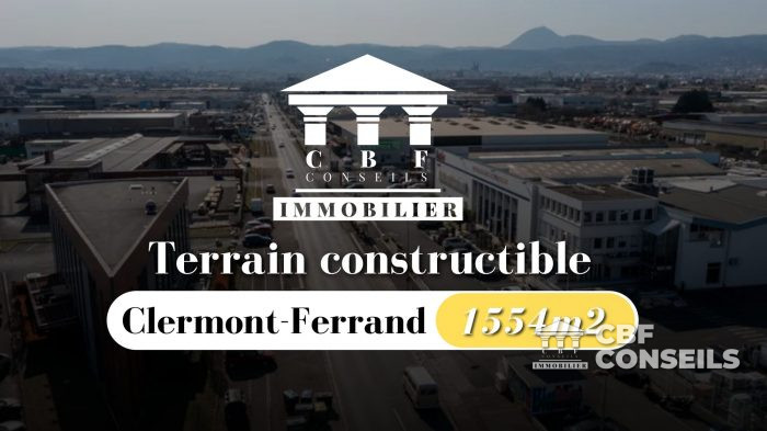 Terrain constructible à vendre, 1554 m² - Clermont-Ferrand 63100