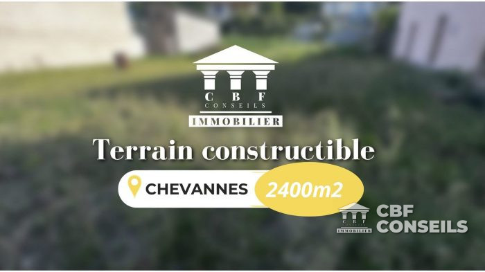 Terrain constructible à vendre, 2400 m² - Ferrières-en-Gâtinais 45210