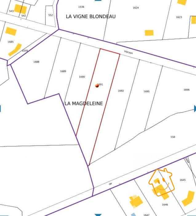 Terrain constructible à vendre, 29 a 46 ca - Allogny 18110