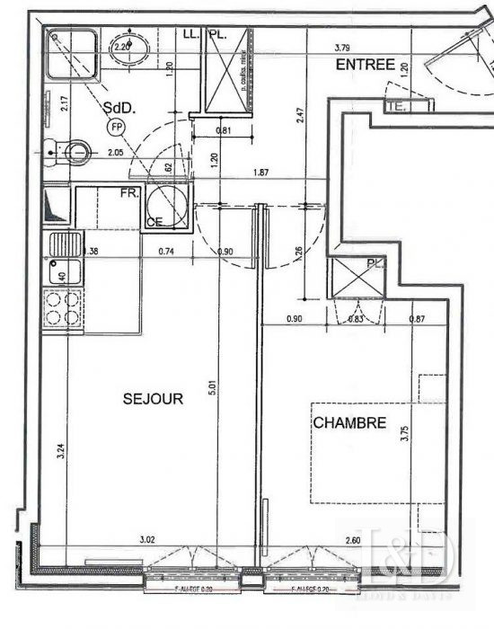 Apartamento en venta, 2 habitaciones - Issy-les-Moulineaux 92130