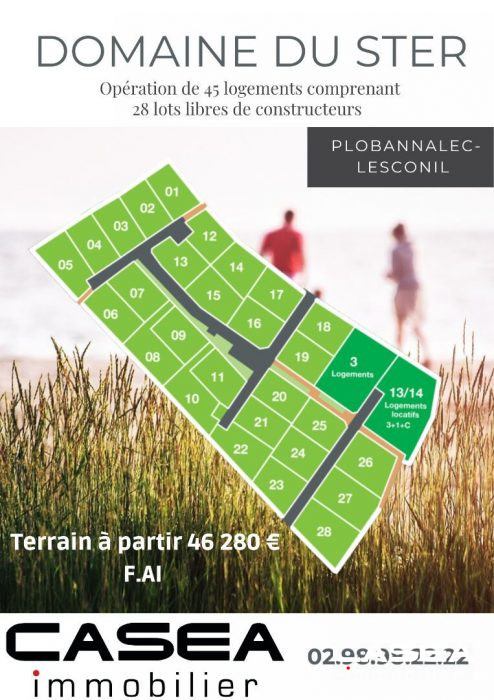 Terrain agricole à vendre, 603 m² - Plobannalec-Lesconil 29740