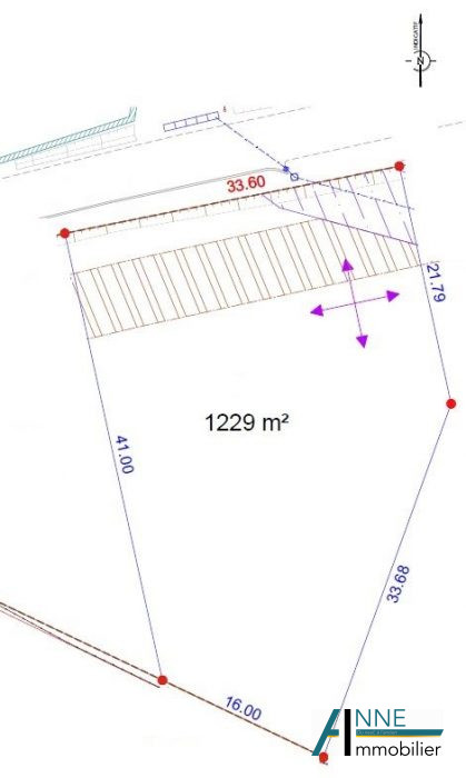Terrain constructible à vendre, 1229 m² - Fontaines 71150