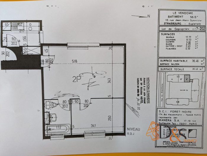 Appartement à vendre, 2 pièces - Strasbourg 67000