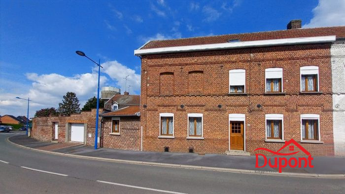 Maison mitoyenne 1 côté à vendre, 8 pièces - Thiant 59224