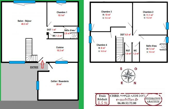 Maison individuelle à vendre, 6 pièces - Fréhel 22240