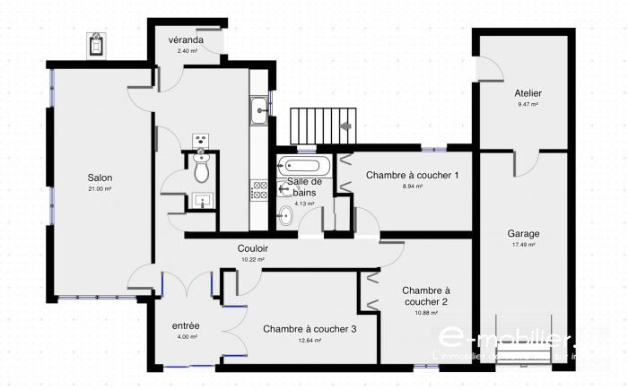 Maison individuelle à vendre, 5 pièces - Clermont-Ferrand 63000