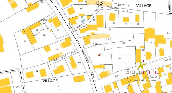 Terrain constructible à vendre, 09 a 69 ca - Hirtzfelden 68740