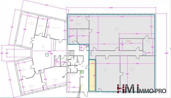 Bureau à louer, 661 m² - Saint-Romain-de-Colbosc 76430