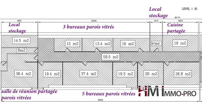 Bureau à louer, 250 m² - Le Havre 76600