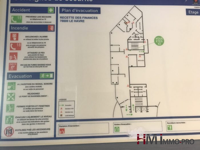 Bureau à louer, 412 m² - Le Havre 76600