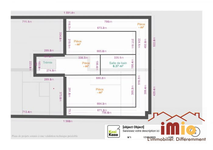 Duplex à vendre, 4 pièces - Warmeriville 51110