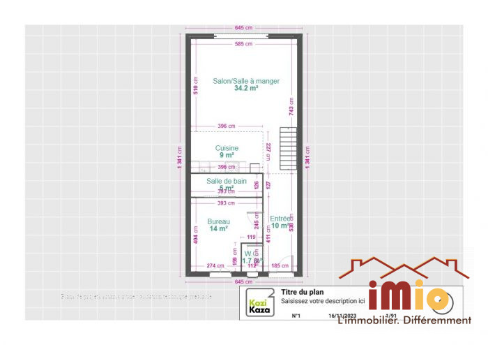 Maison mitoyenne 1 côté à vendre, 1 pièce - Isles-sur-Suippe 51110