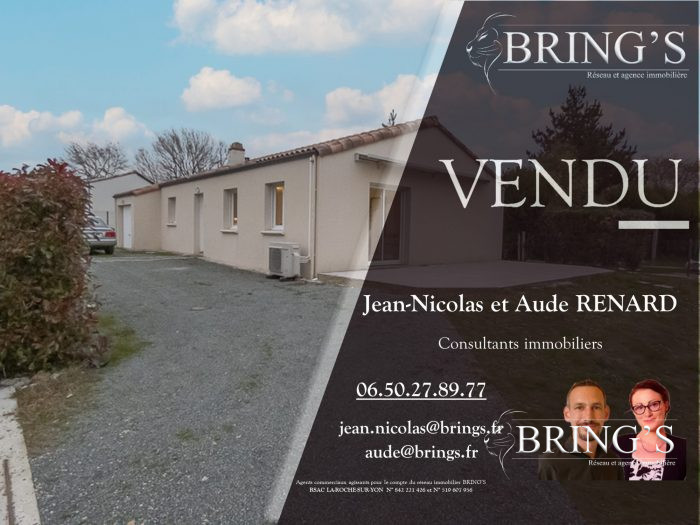 Maison à vendre, 5 pièces - La Rabatelière 85250