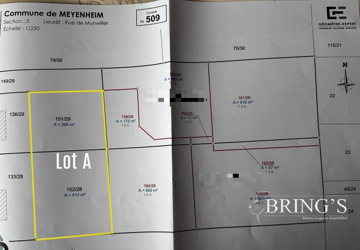 Terrain constructible à vendre, 07 a 11 ca - Meyenheim 68890