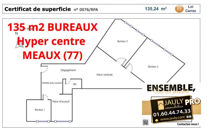 Location annuelle Bureau/Local MEAUX 77100 Seine et Marne FRANCE
