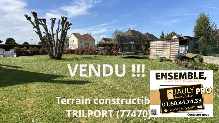 Terrain constructible à vendre, 395 m² - Trilport 77470