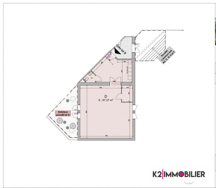 Bureau à vendre, 87 m² - Montélimar 26200
