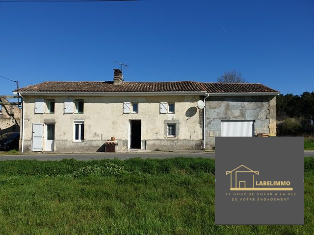 Maison ancienne à vendre, 4 pièces - Laruscade 33620