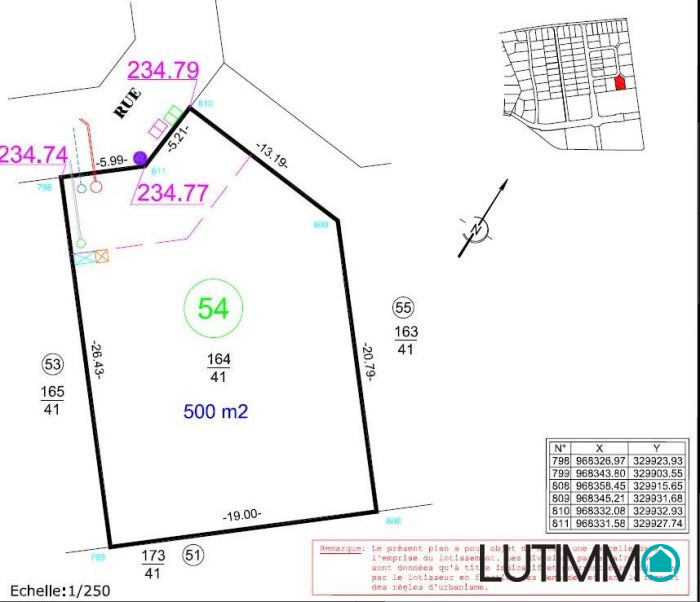 Terrain constructible à vendre, 05 a - Bollwiller 68540