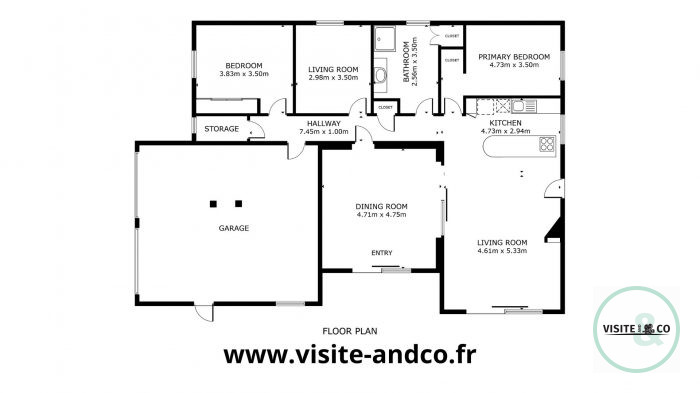Maison plain-pied à vendre, 5 pièces - Bayeux 14400