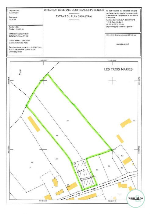 Terrain constructible à vendre, 12307 m² - Le Hom 14220