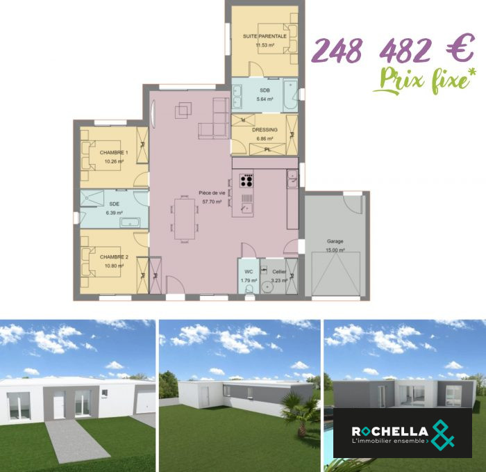 Terrain constructible à vendre, 1161 m² - Mazeray 17400