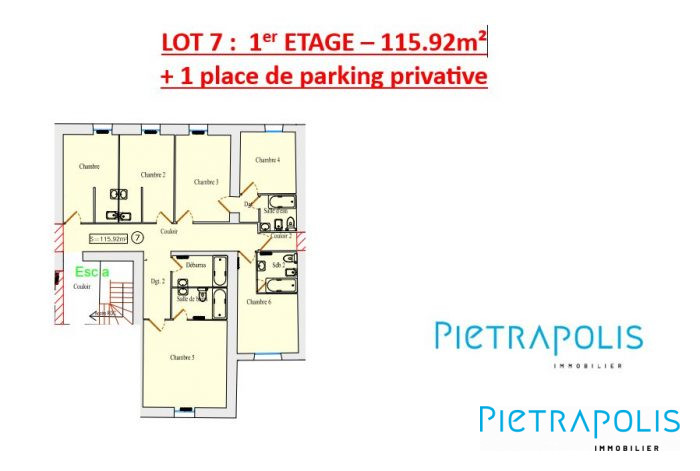 PLATEAU 6 PCS 115 m²